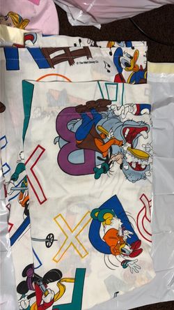 One twin sheet of Mickey