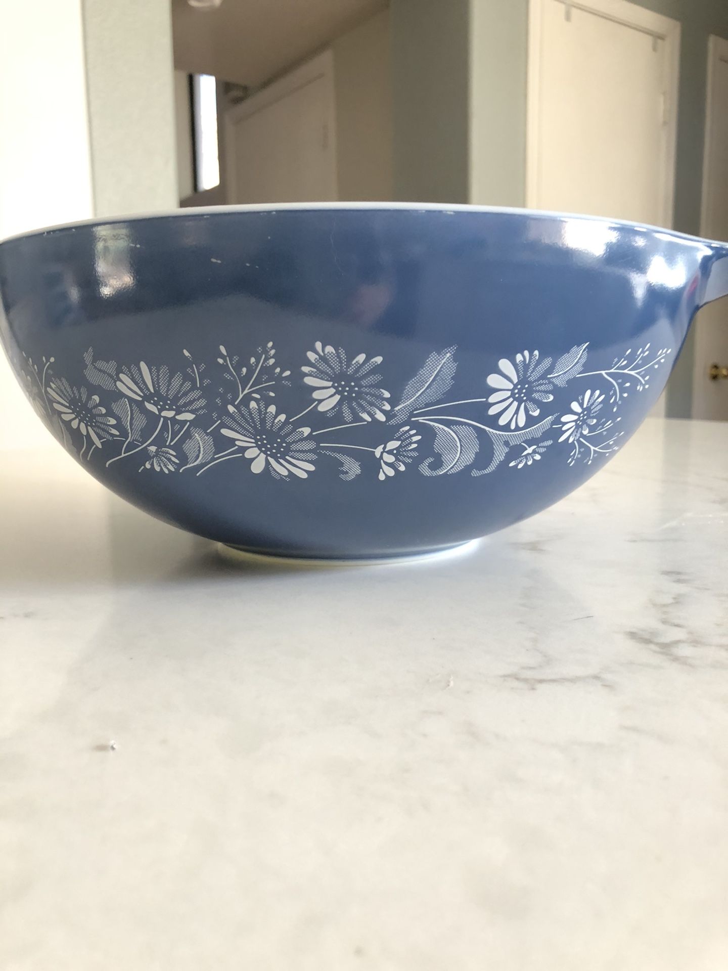 Vintage Pyrex blue colonial mist Cinderella mixing bowl