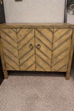 Gorgeous Herringbone Cabinet