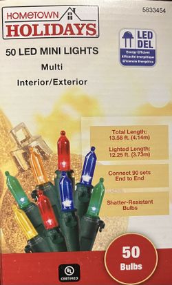 Hometown Holidays LED Mini Holiday Lights