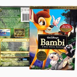 Walt Disney: Bambi - Platinum Edition Two Disc DVD - Mint Collectible 