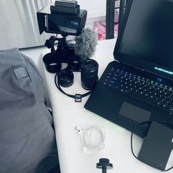  SONY A6500 + 3 LENSES + CINEMA KIT  GAMING LAPTOP EDITING- SONY A73 A6500 A6400 External Monitor, Mic, 4K Camera, Led Light, Camera cage + Bag Be