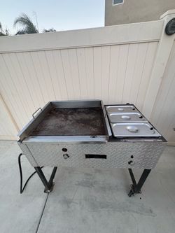 Grill and taco cart