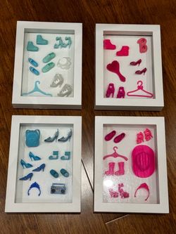 💖 Handmade 3D Barbie-Inspired Shadow Box Wall Art | Original Designs | Set of 4 or Sold Individually 💖