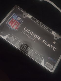 License plate frame RAIDERS