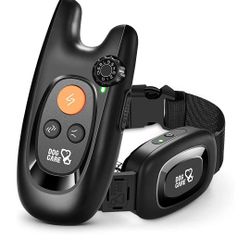 DOG CARE Dog Training Collar with Remote - Rechargeable Training Collar with Beep, Vibration and Shock Training Modes, Dog Collar for Large Medium Sma
