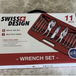 Swiss+Design 11-piece Wrench Set; New (Unopened) in Hardware Box