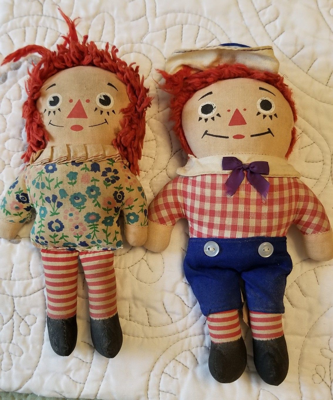 Well loved Raggedy Ann and Andy