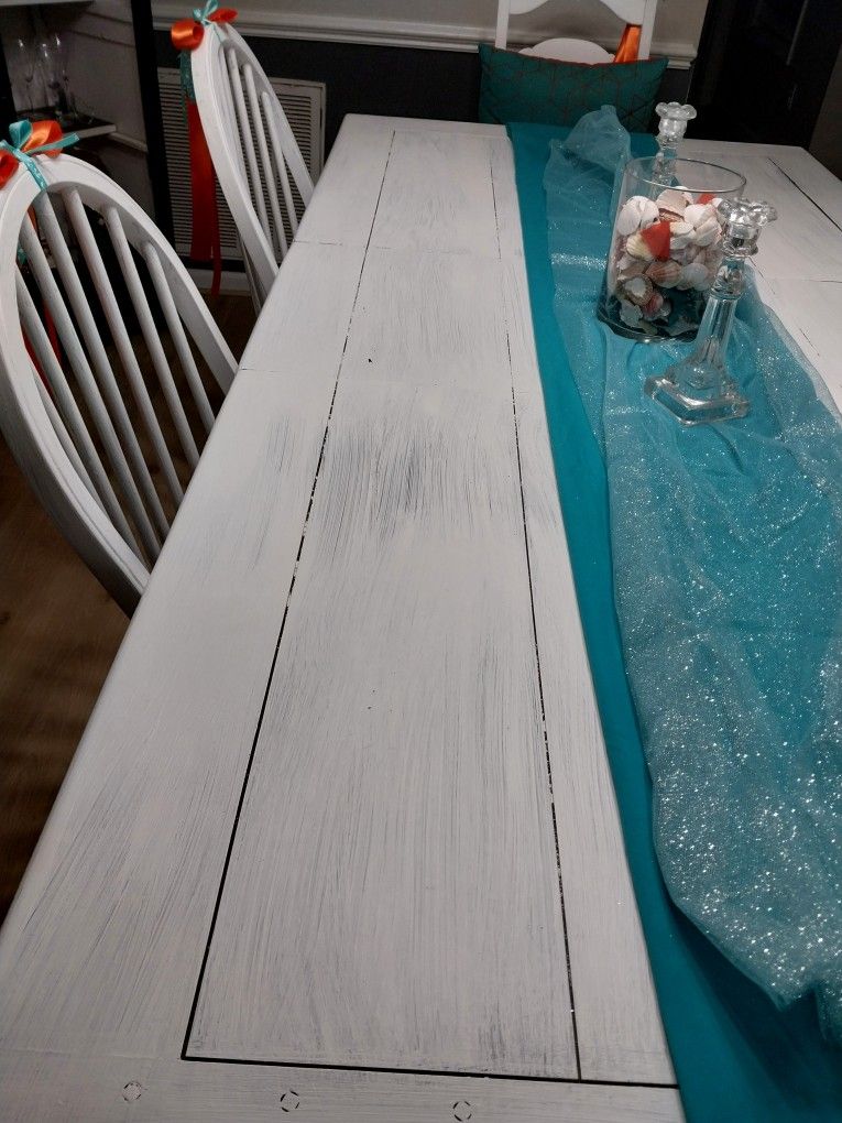 Refurbished Solid Wood Table & 6 Chairs *Need GONE BY SATURDAY *