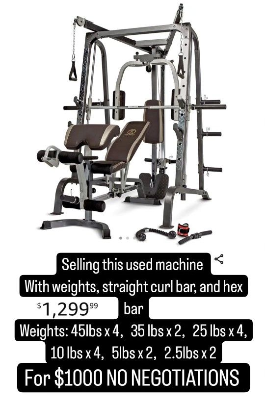 Used MARCY Smith Machine