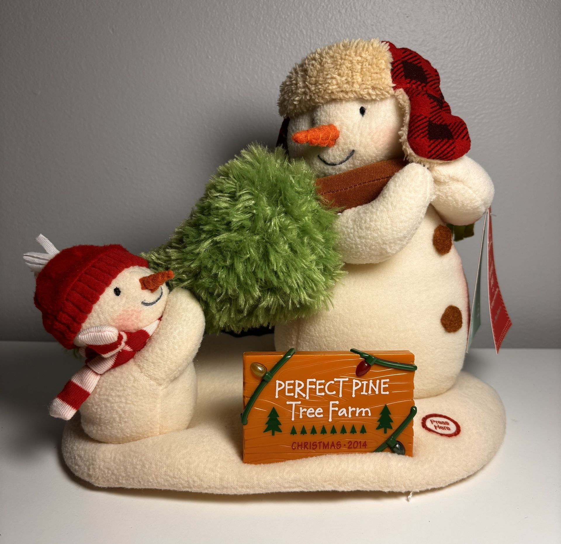 🎄⛄ Hallmark “The Perfect Tree” Plush Snowman Set – 2014 Jingle Pals Collection ⛄🎄See Details Below