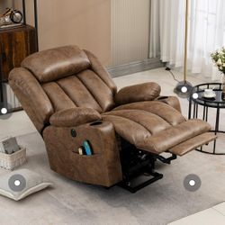 Recliner Tall, Power lift, massage and heat