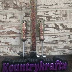 Colorshift Glittered Hammer And Screwdriver Set