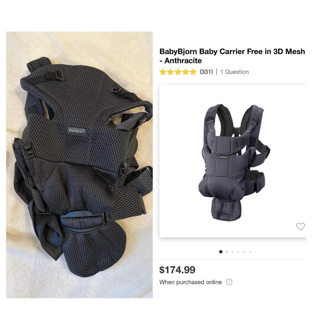 Baby Bjorn Carrier 3D Mesh 