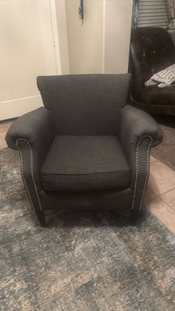 Dark Grey Accent Chair