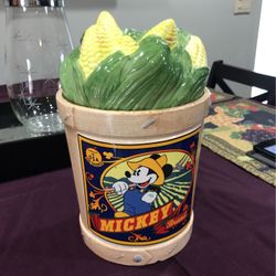 Mickey Mouse “home Grown” Covered Canister