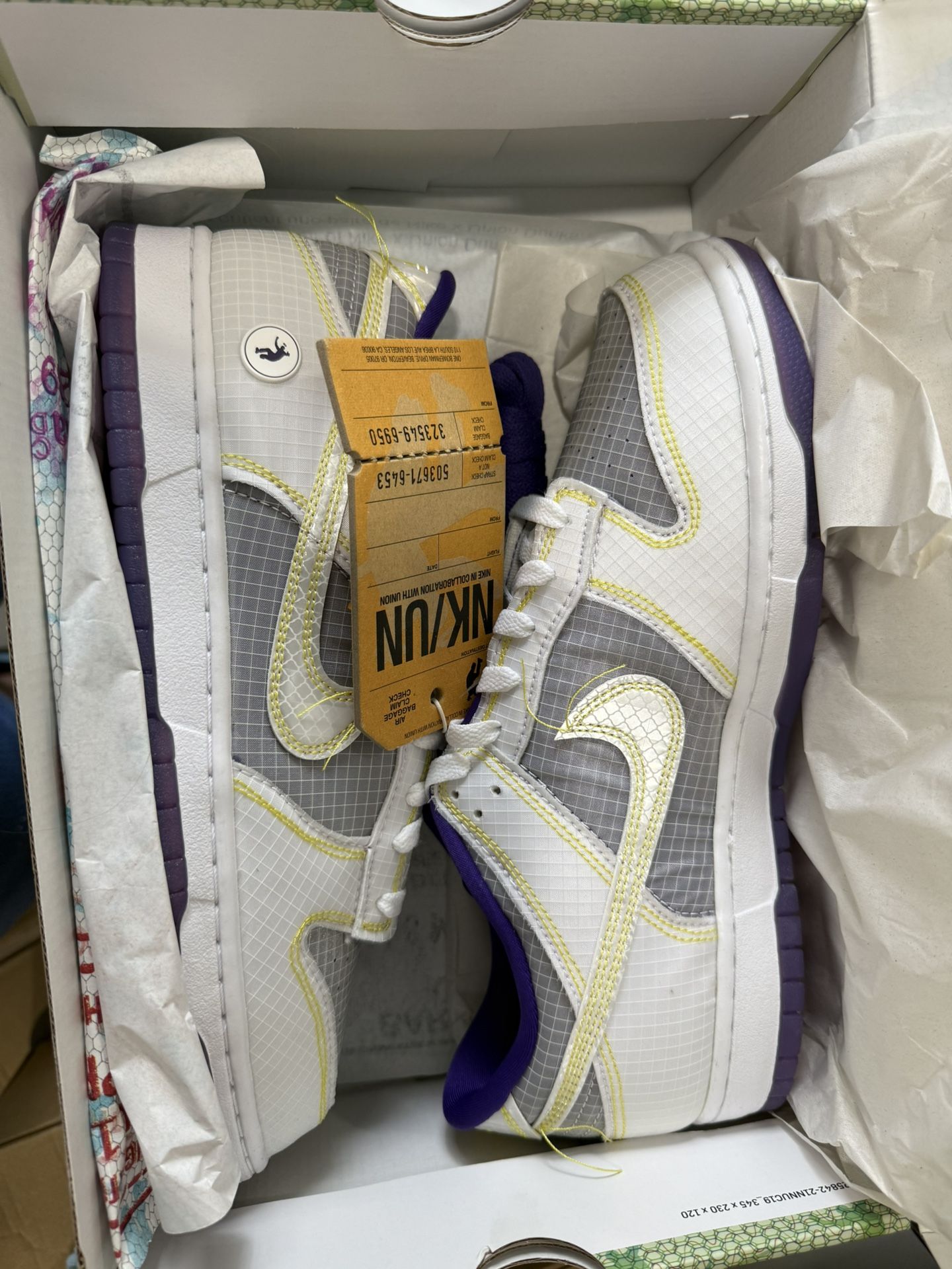 Union LA Nike Dunk Low Size 10.5 (2022) Court Purple