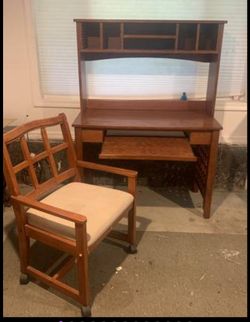 Mission Style 6 Pc Desk Set