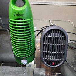 Set Of 2Mini Personal Heater, Mini Personal Cooling