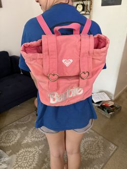 Roxy x Barbie Pink Canvas Backpack – Cute & Functional