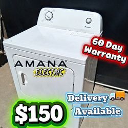 Amana DRYER ⚡ Electric 240v⚡ 🗓️ 60-Day Day Warranty ✅ Serviced 👍