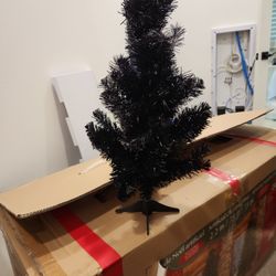 Black 2 Ft Artificial Christmas Tree