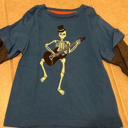 Boden Boys Glow In Dark LS Shirt Size 3-4