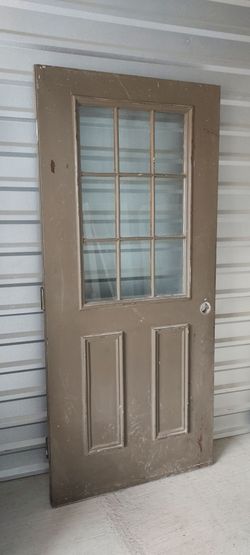 Steel 9 Lite Entry Door 36x80