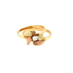 Black Hills 10K Gold Diamond Ring Set