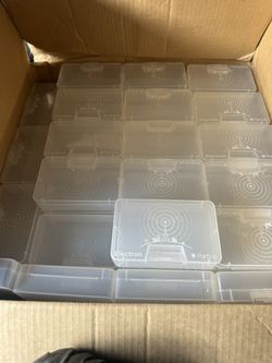 Brand new Clear storage boxes