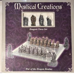 Mystical Creations Castle Chess Set, War of the Dragon Realms