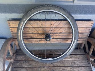 26” mountain bike front wheel