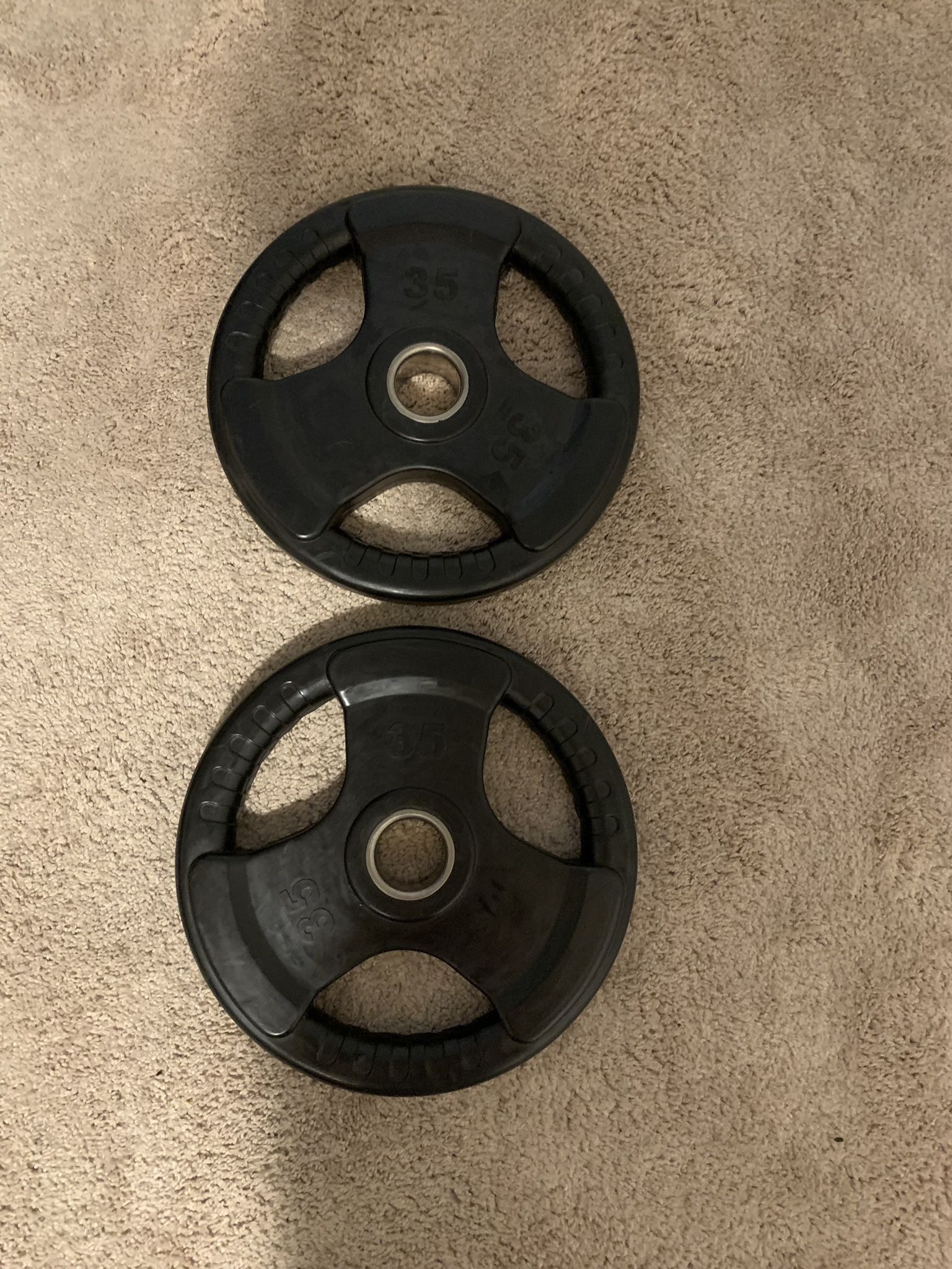 Olympic Weight Plates - Pair of 35s - Total 70 Pounds