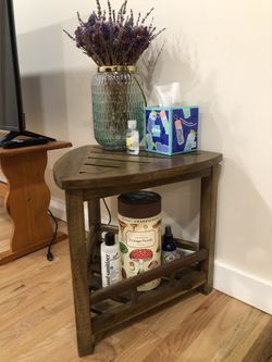 Wooden Stool - Shower Bench