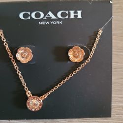 NWT Coach Tea Rose SET