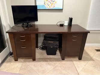 Wood executive desk