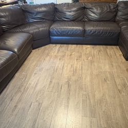 Leather Sectional 