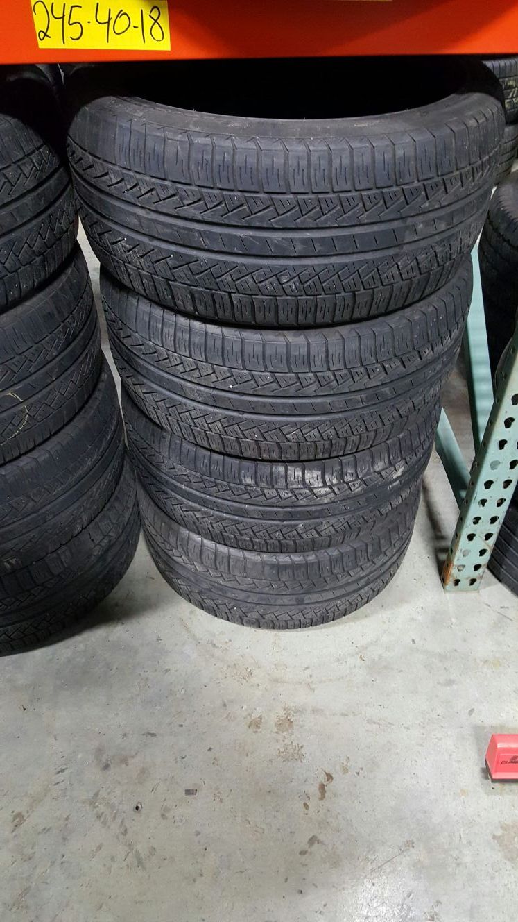 Nice set of tires on sale now p245/40r18
