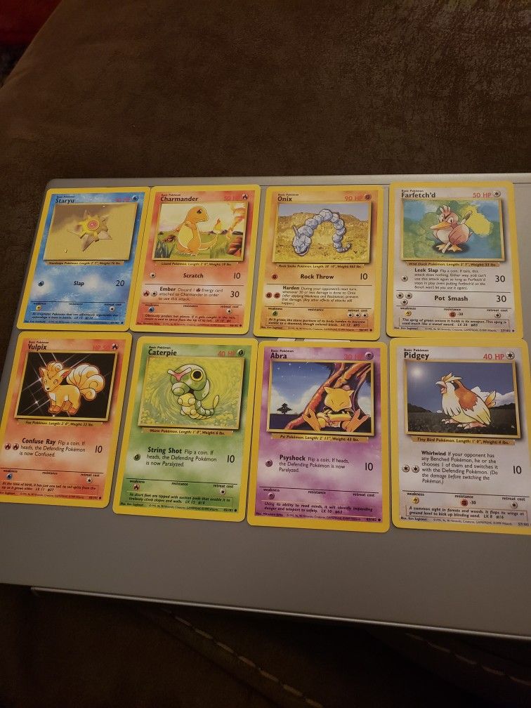 Pokemon Base Set Non-holo Cards