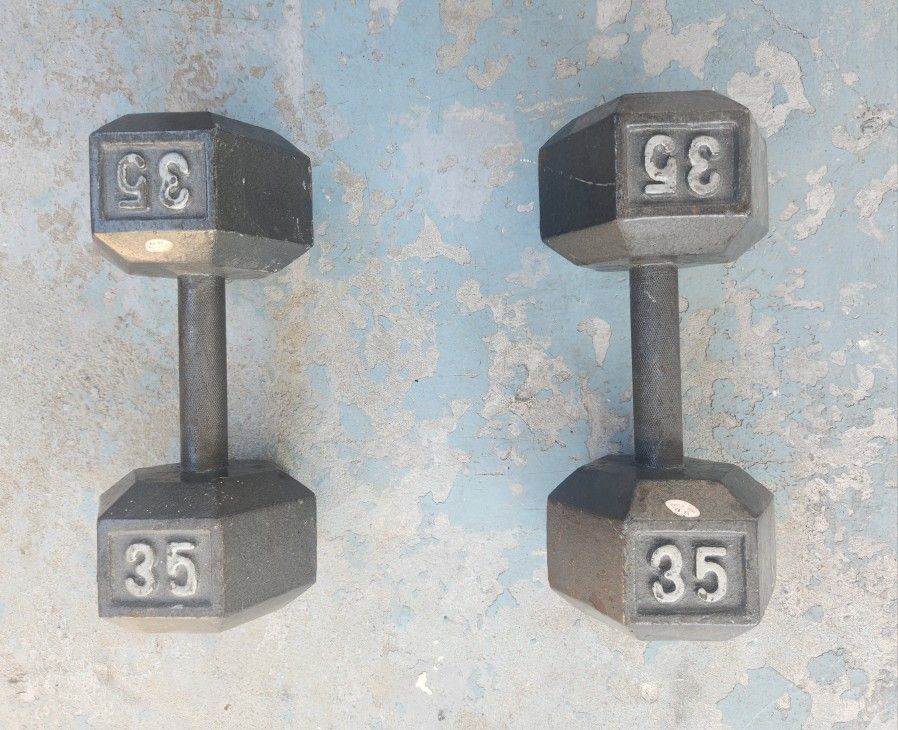 35 Pound Dumbbells