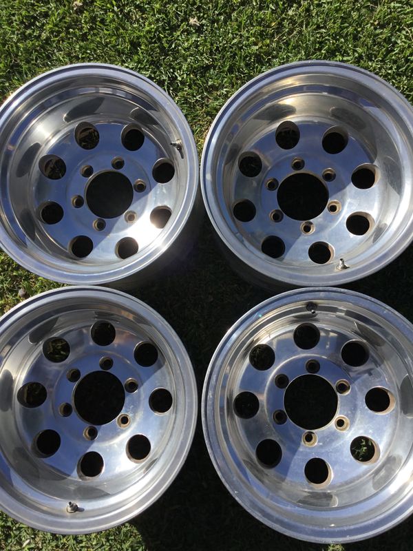 Alcoa wheels 6 lug Chevy Toyota really nice for that ole school look