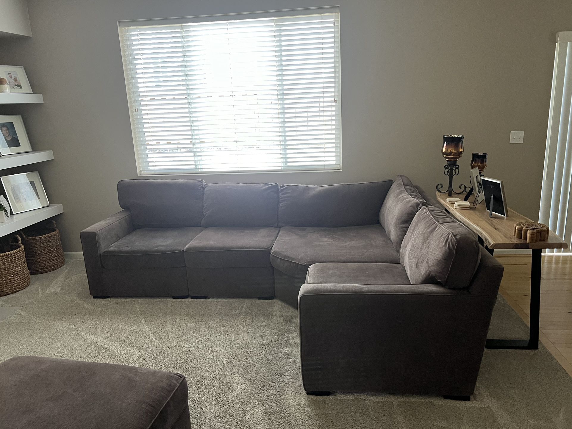 Radley Sectional Sofa with Sleeper Chair And Ottoman 