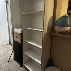 White IKEA bookcase 