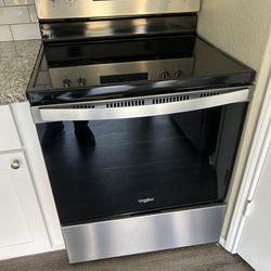 New whirlpool glass top electric stove