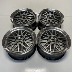 19” NEW BBS LM Forged Replica Wheels Rims Squared Set 19x8.5 +38 (5x114.3)   Fits Most Toyota Lexus Subaru Infiniti Tesla Mustang G35 Q50 Q60 G37 300Z
