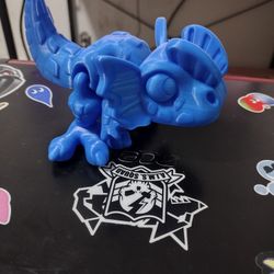 3D Printed Articulated Dinosaur Dilophosaurus 