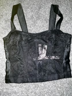 VS Rose Lace & Satin Bra Top