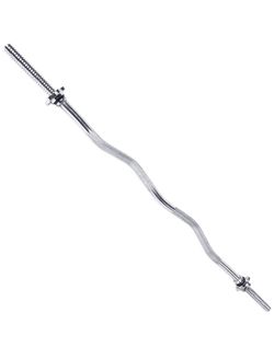 💪🏼NEW - CAP Barbell 47-Inch Standard Curl Bar, Chrome Finish / Threaded Solid 💪🏼