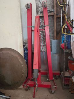 Heavy duty engine hoist that stands up $150 firm Moreno Valley