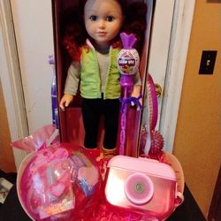 Girls doll basket